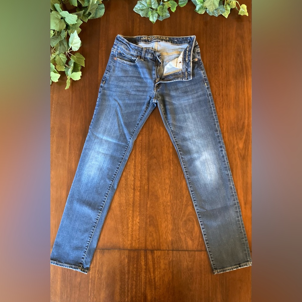 Men’s Blue Extreme Flex Slim Straight Jeans Size 29 x 32